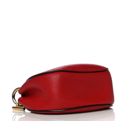 Chloe Grained Lambskin Nano Drew Shoulder Bag Plaid Red 4 of 11