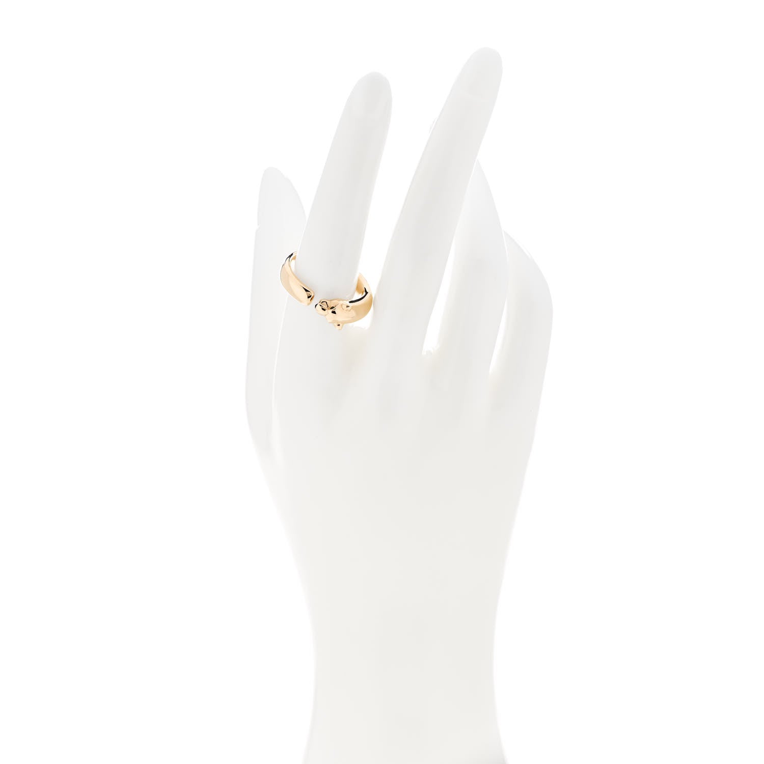 Cartier 18K Yellow Gold Tsavorite Onyx Panthere De Cartier Ring 57 8 2 of 6