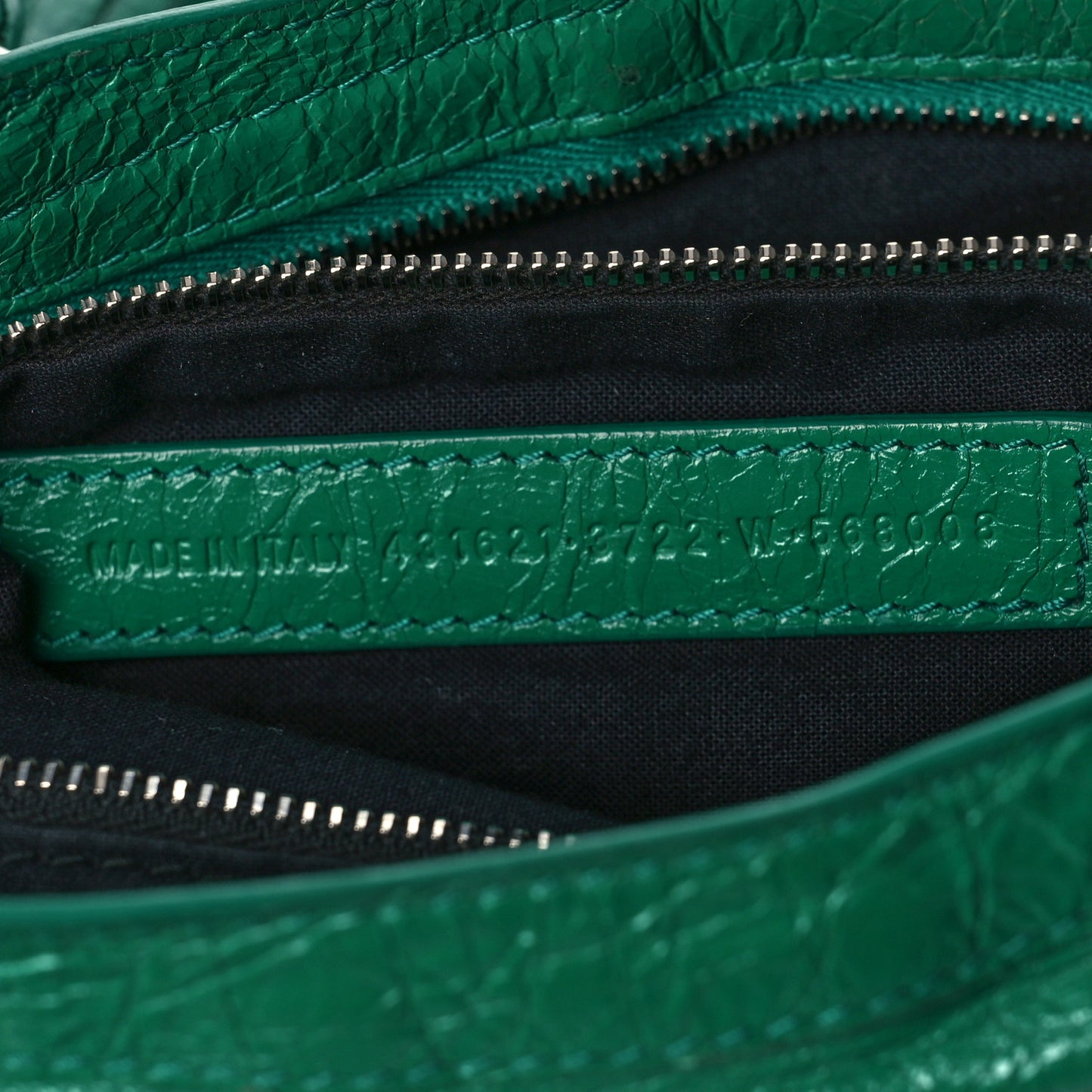 Agneau Classic Silver Hardware S City Magic Green