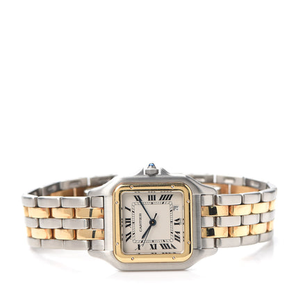 Cartier Stainless Steel 18K Yellow Gold 27mm Panthere Quartz Watch 2 of 5