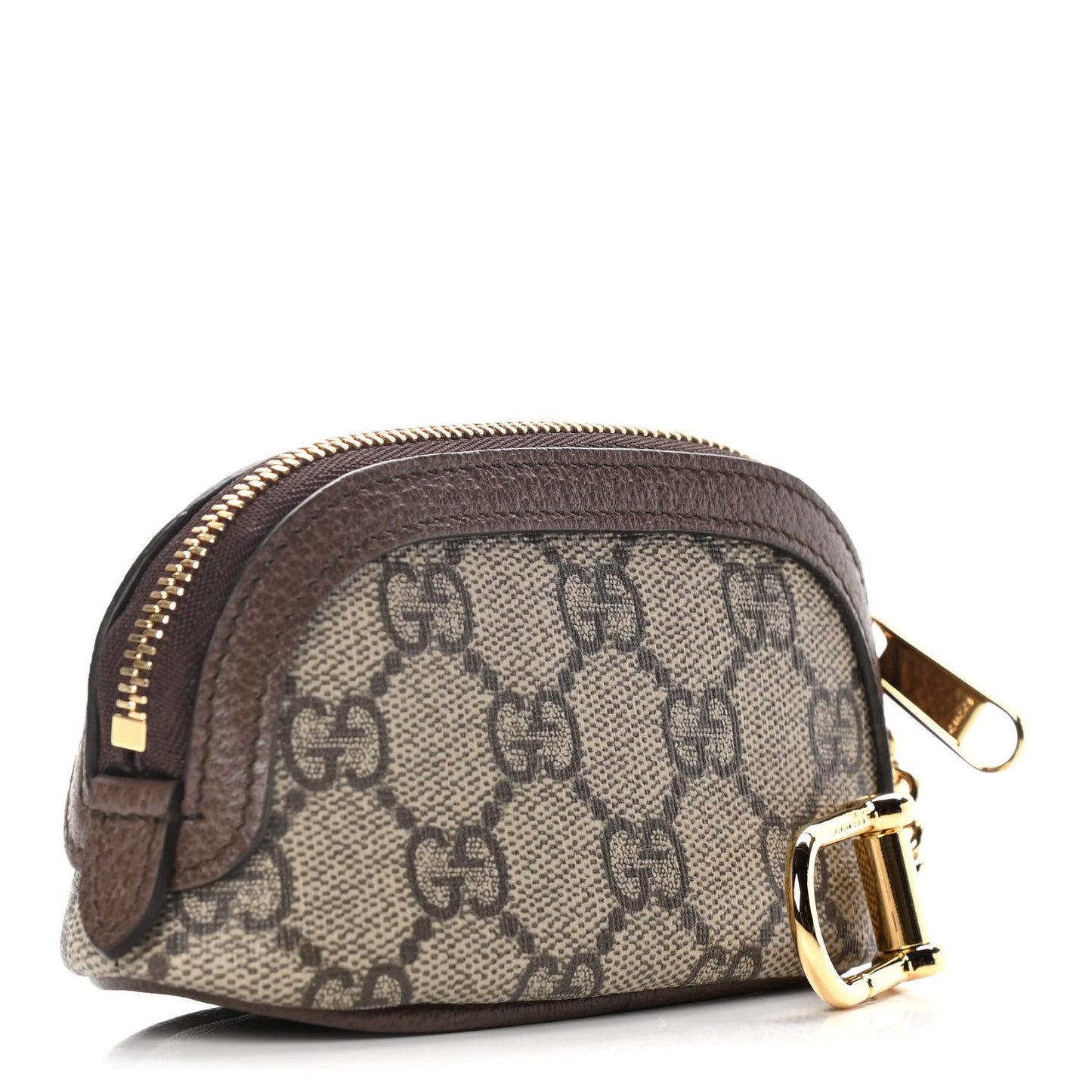 GG Supreme Monogram Web Ophidia Dome Key Pouch Beige New Acero