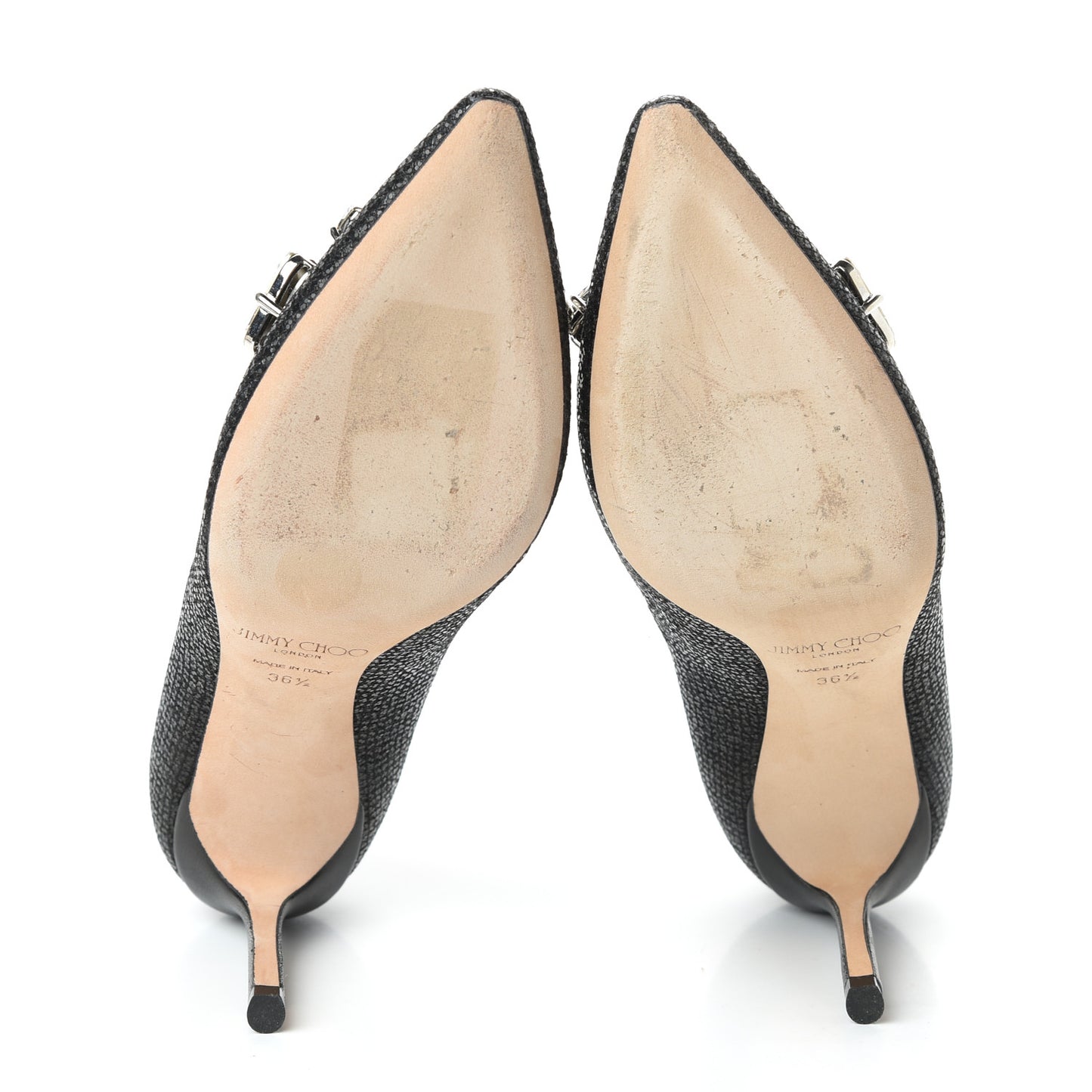 Glitter Crystal Marvel 85 Pumps 36.5 Black