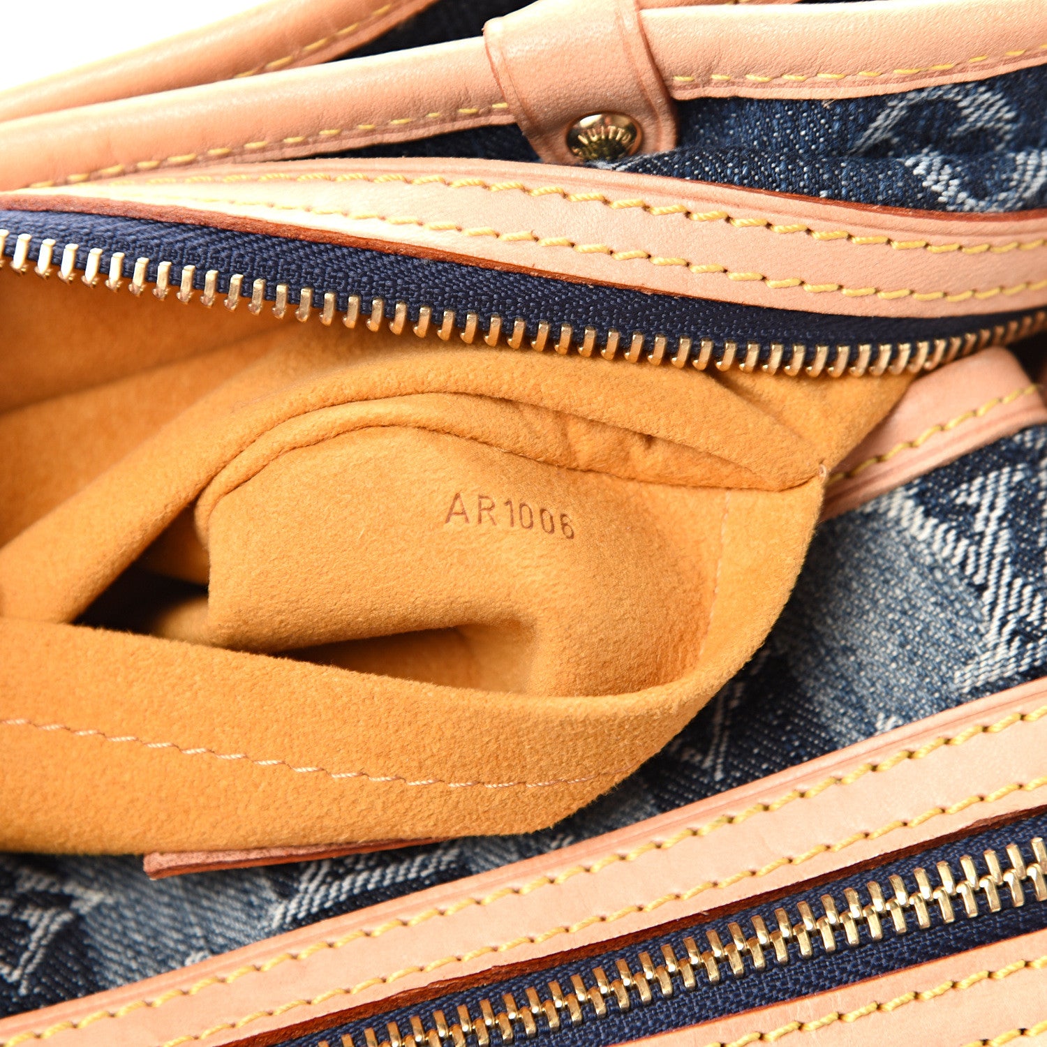 Louis Vuitton Denim Raye Porte Epaule MM 6 of 12
