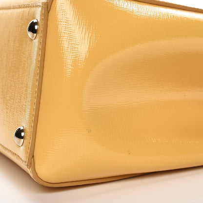 Fendi Vitello Vernice Camoscio Petite 2Jours Tote Alchemy Yellow 10 of 16