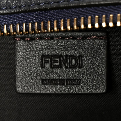 Fendi Chenille Vitello Santa Barbara FF Mini Roll Tote Navy 6 of 11