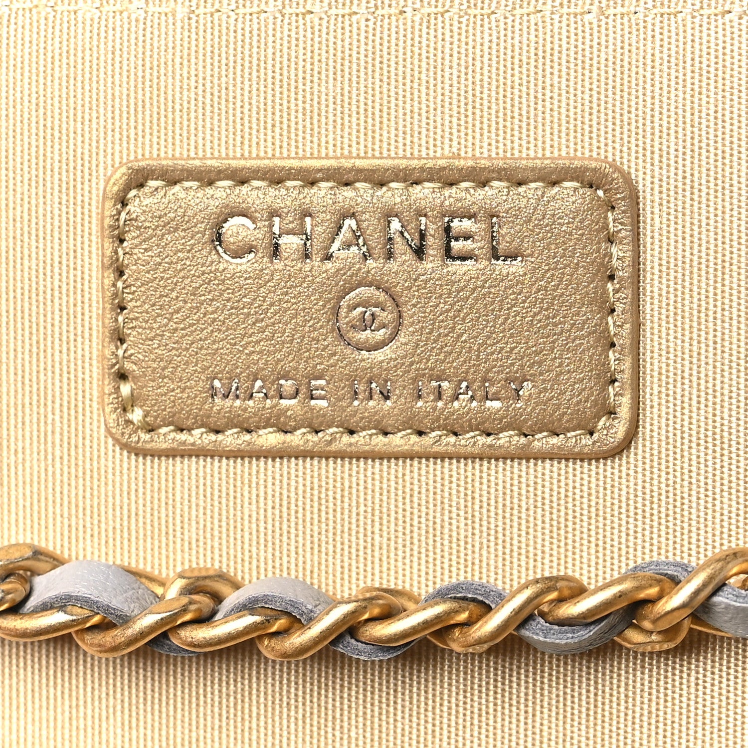 Chanel Lambskin Quilted Small Pearl Crush Vanity Case With Chain Grey 6 of 11
