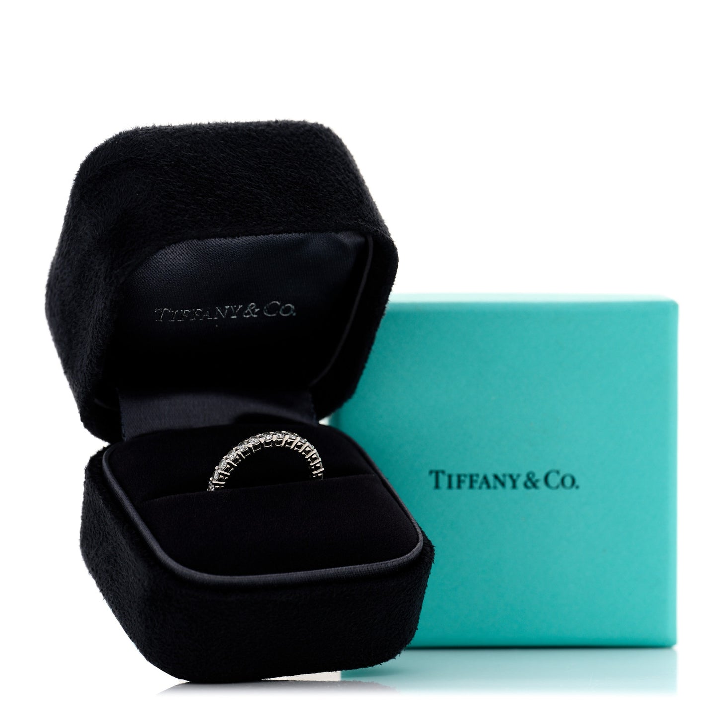 Platinum Diamond 2.2mm Full Circle Forever Band Ring 49 5
