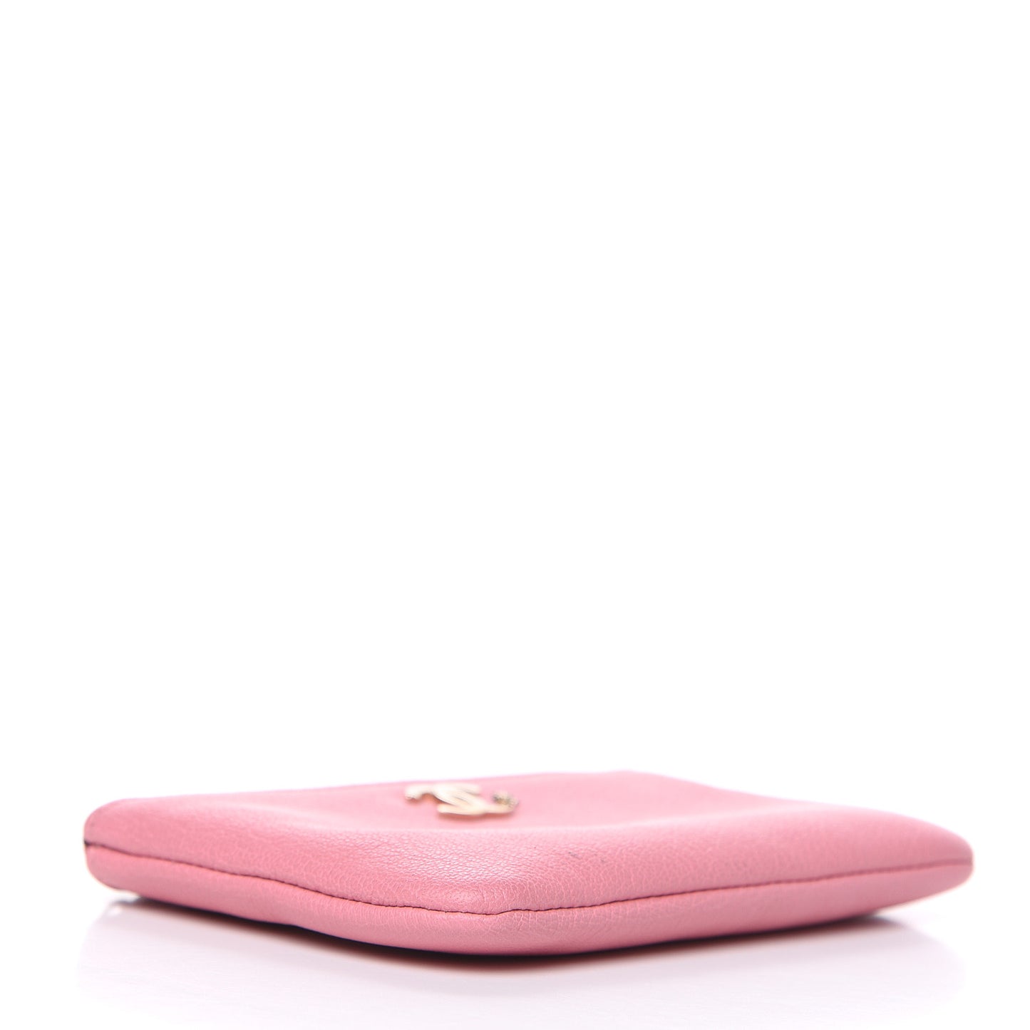 Goatskin Small CC Clover Cosmetic Case Pink