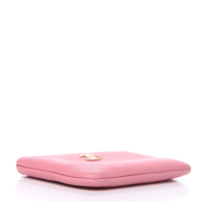Chanel Goatskin Small CC Clover Cosmetic Case Pink 4 of 8