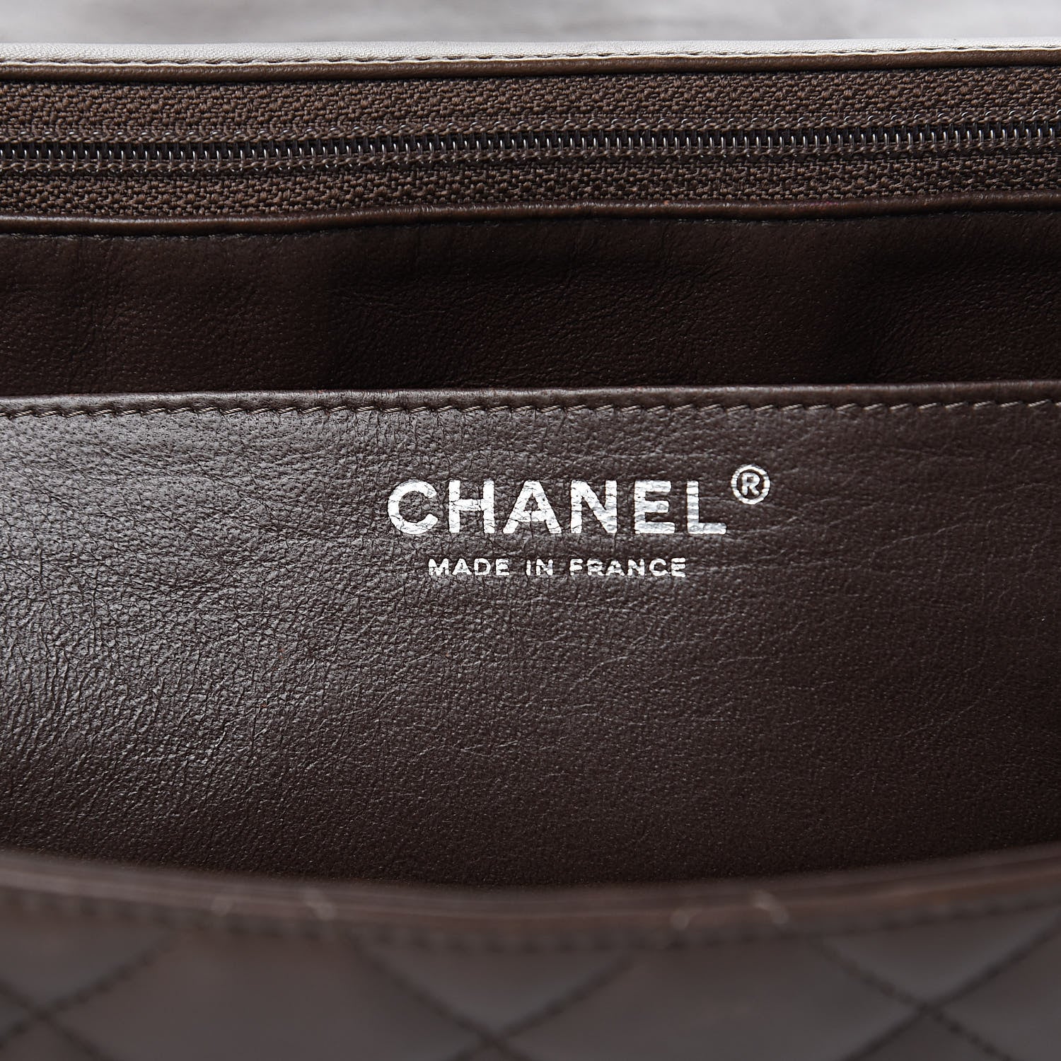 Chanel Lambskin Quilted Maxi Single Flap Brown 6 of 16