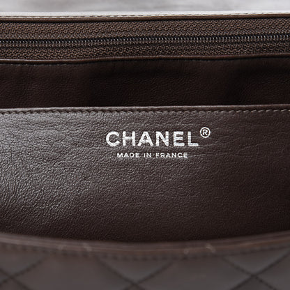 Chanel Lambskin Quilted Maxi Single Flap Brown 6 of 16