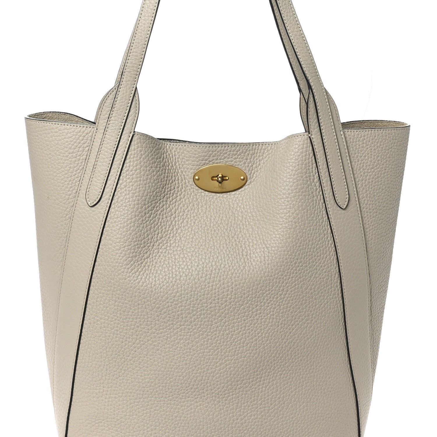 Mulberry Heavy Grain Bayswater North South Tote Chalk 7 of 9