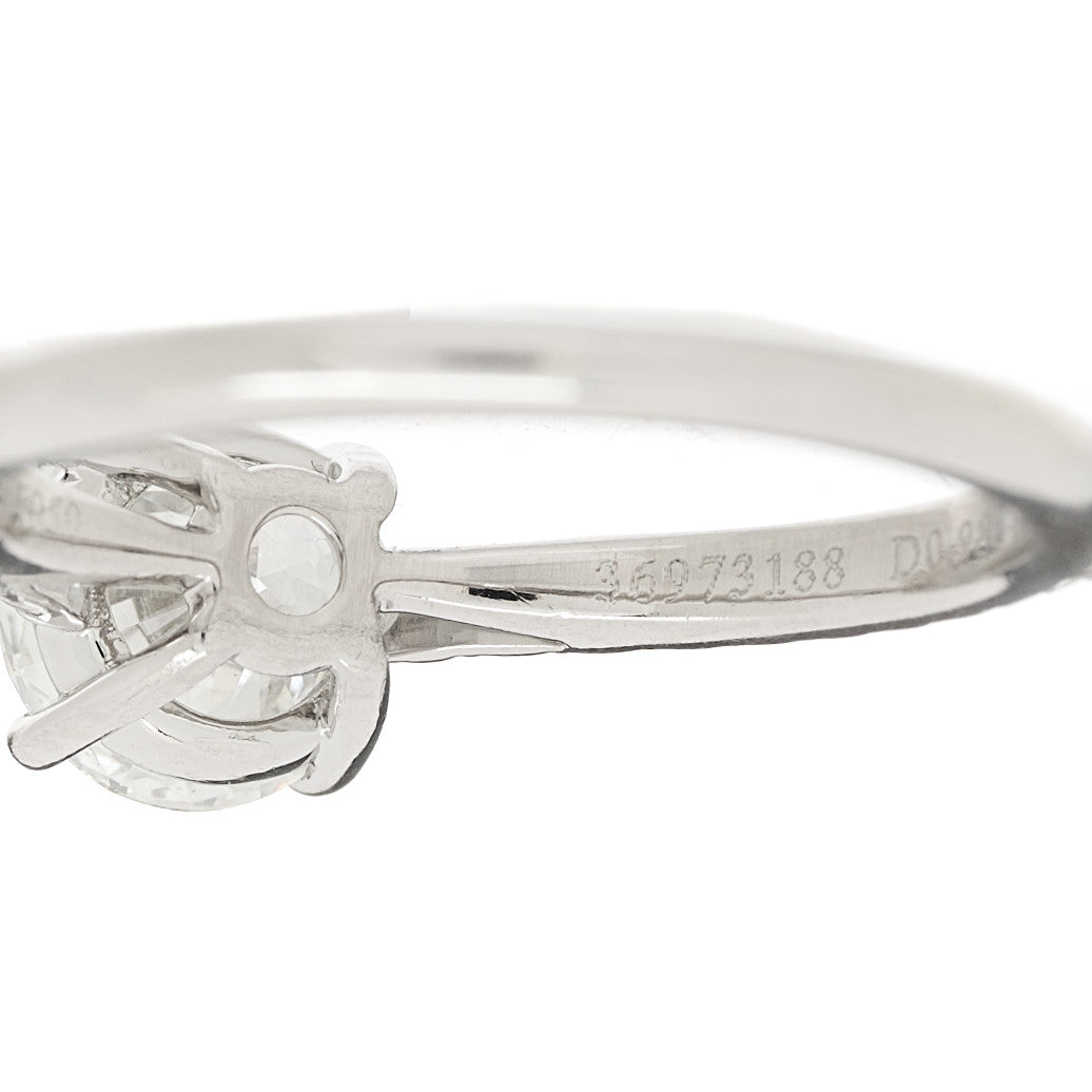 Tiffany Platinum Diamond .98ct Novo Round Engagement Ring 50 5.25 5 of 7