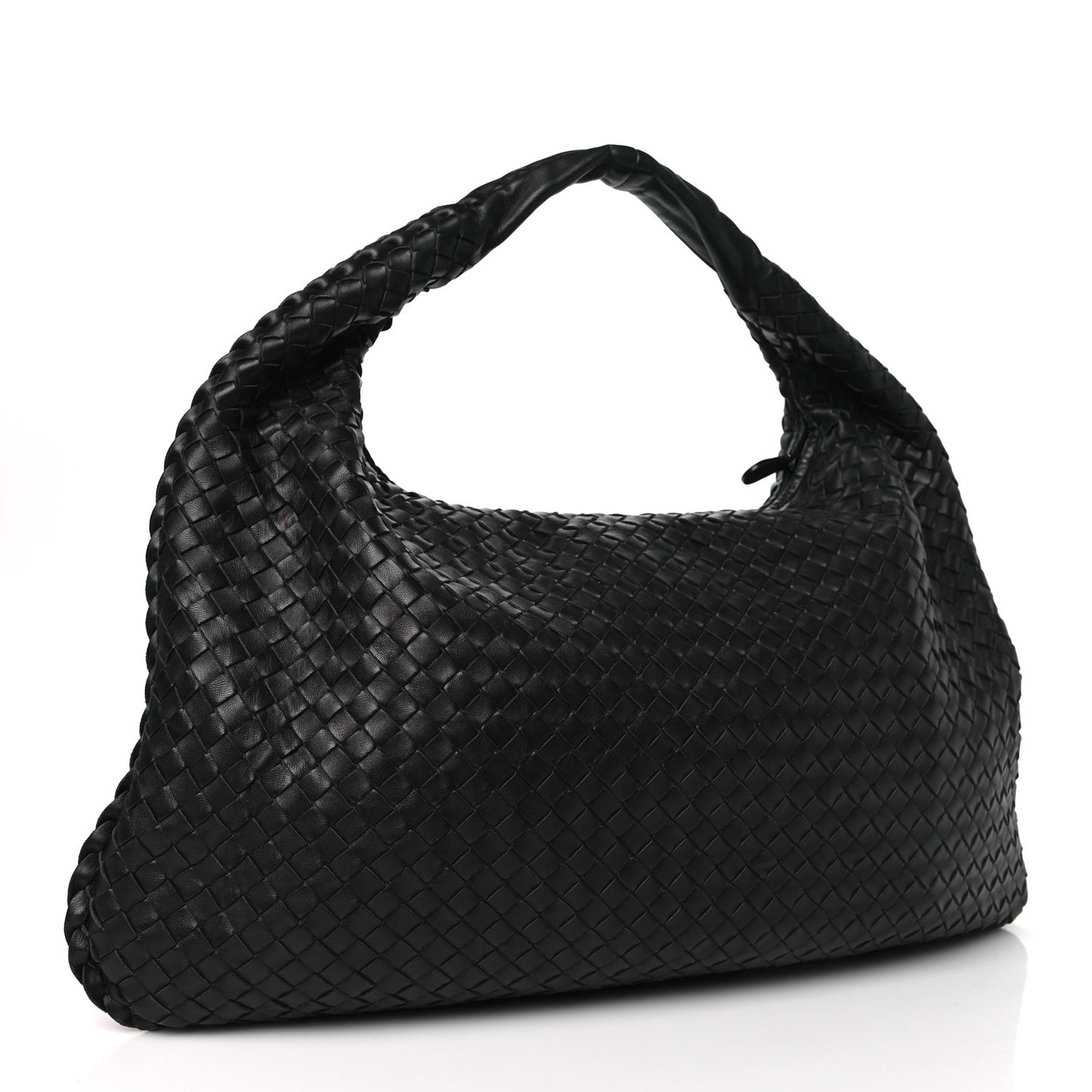 BOTTEGA VENETA Nappa Intrecciato Maxi Veneta Hobo Black