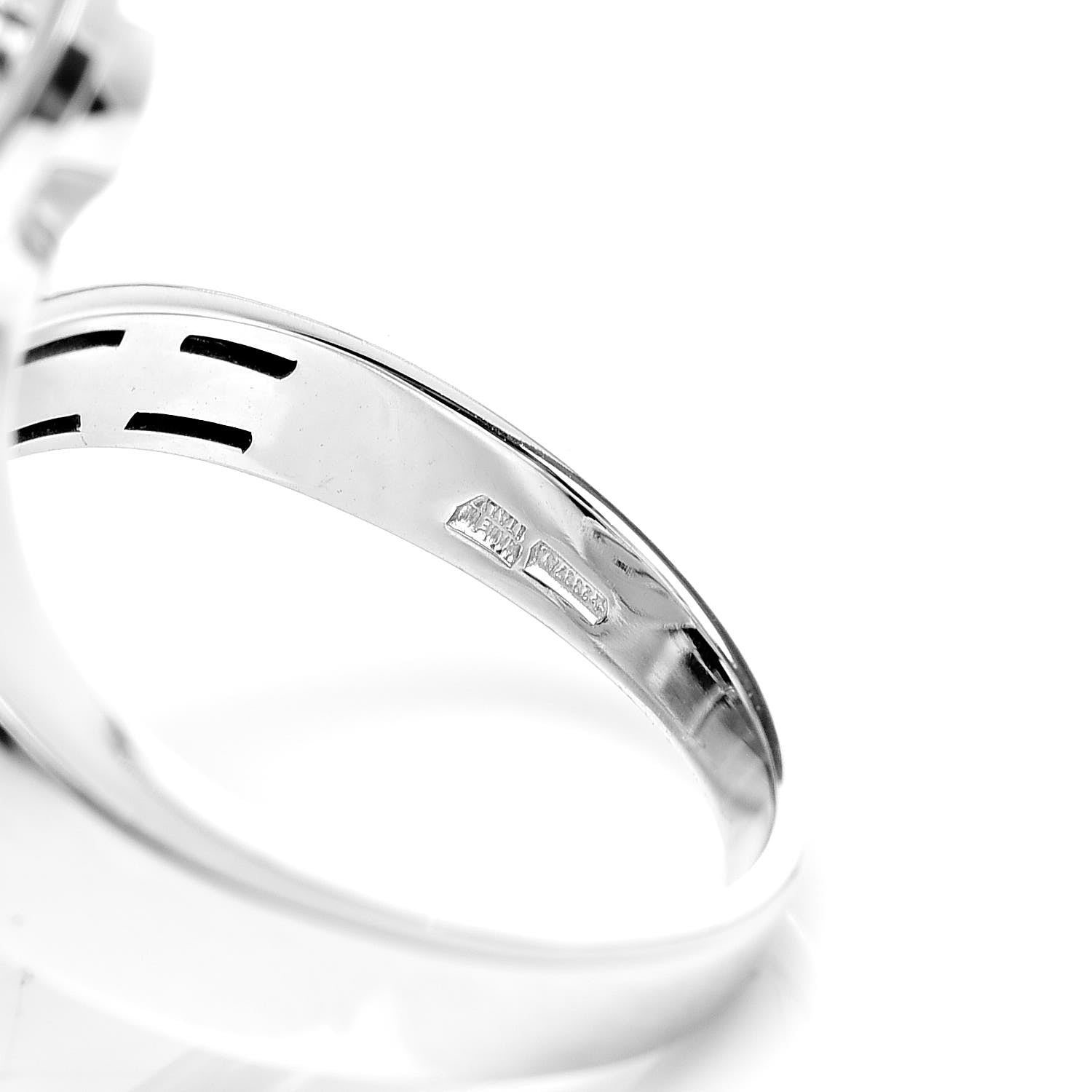 Bulgari 18K White Gold Cicladi Ring 50 5.25 6 of 6