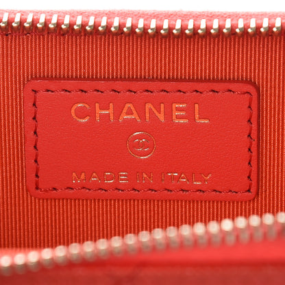 Chanel Caviar Quilted Key Holder Case Red 5 of 7