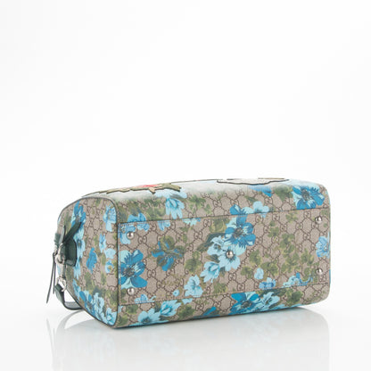 Gucci GG Supreme Monogram Bloom Butterfly Embroidered Medium Boston Green 4 of 7