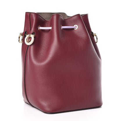 Fendi Vitello Grace Century F is Fendi Stamp Patch Bi-Color Grande Mon Tresor Bucket Bag Barolo Proven Ice 3 of 10