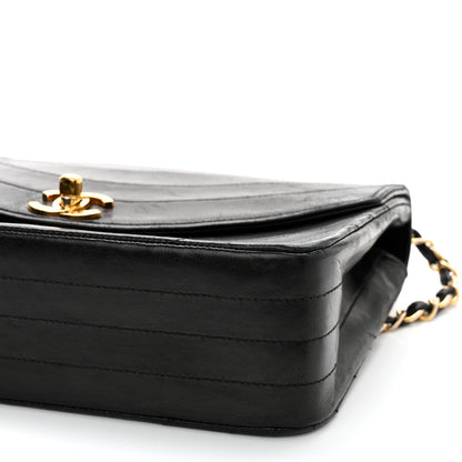 Chanel Lambskin Ribbon Quilted Small Single Flap Black 11 of 11
