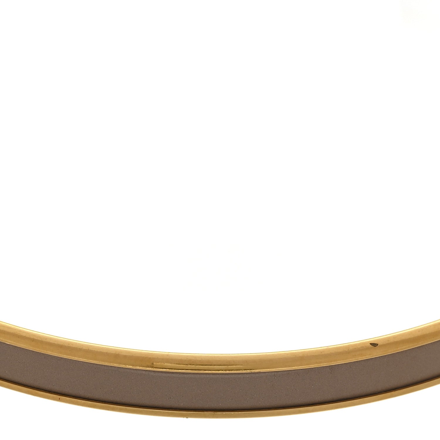 Hermes Enamel Printed Extra Narrow Uni Bracelet 70 Marron Glace 6 of 6