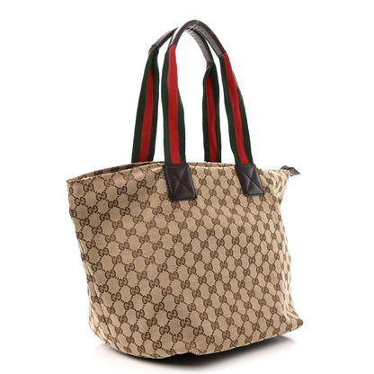 Gucci GG Monogram Large Web Handle Bucket Tote 3 of 16