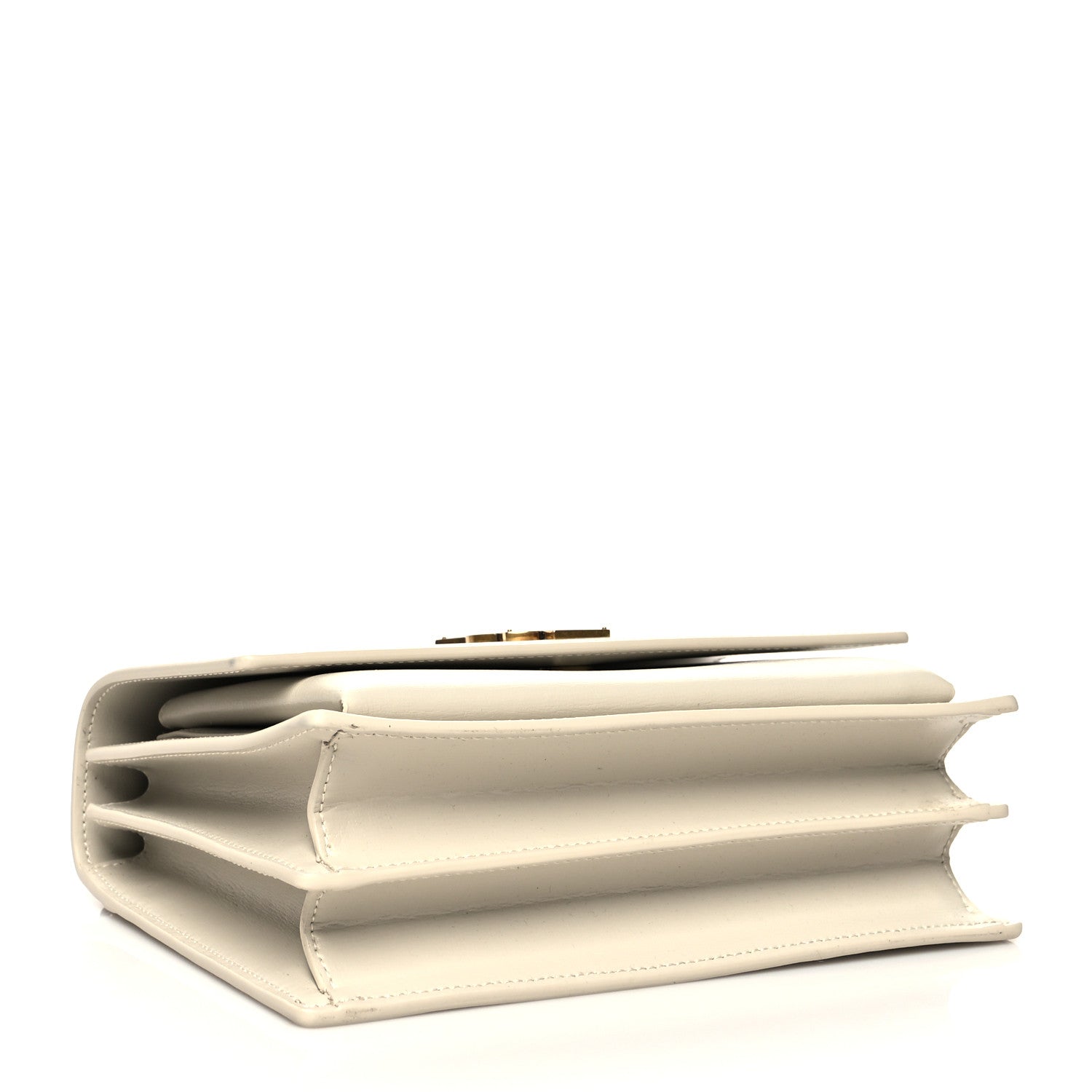 Saint Laurent Calfskin Medium Monogram Sunset Blanc Vintage 4 of 9