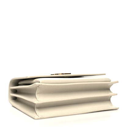 Saint Laurent Calfskin Medium Monogram Sunset Blanc Vintage 4 of 9