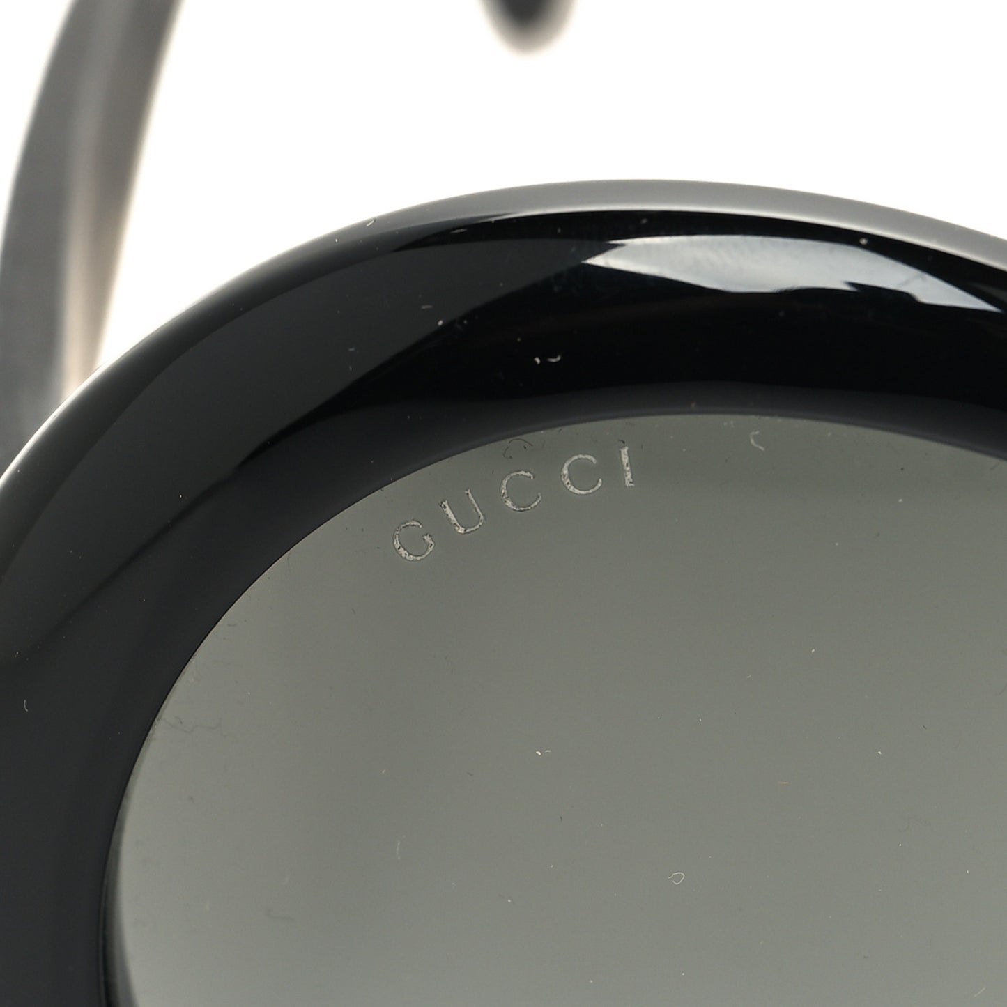 Acetate Round GG0101S Glitter Sunglasses Black