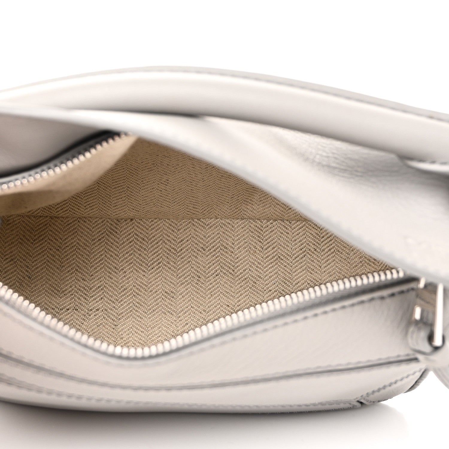 Loewe Calfskin Mini Puzzle Bag Pearl Grey 5 of 9