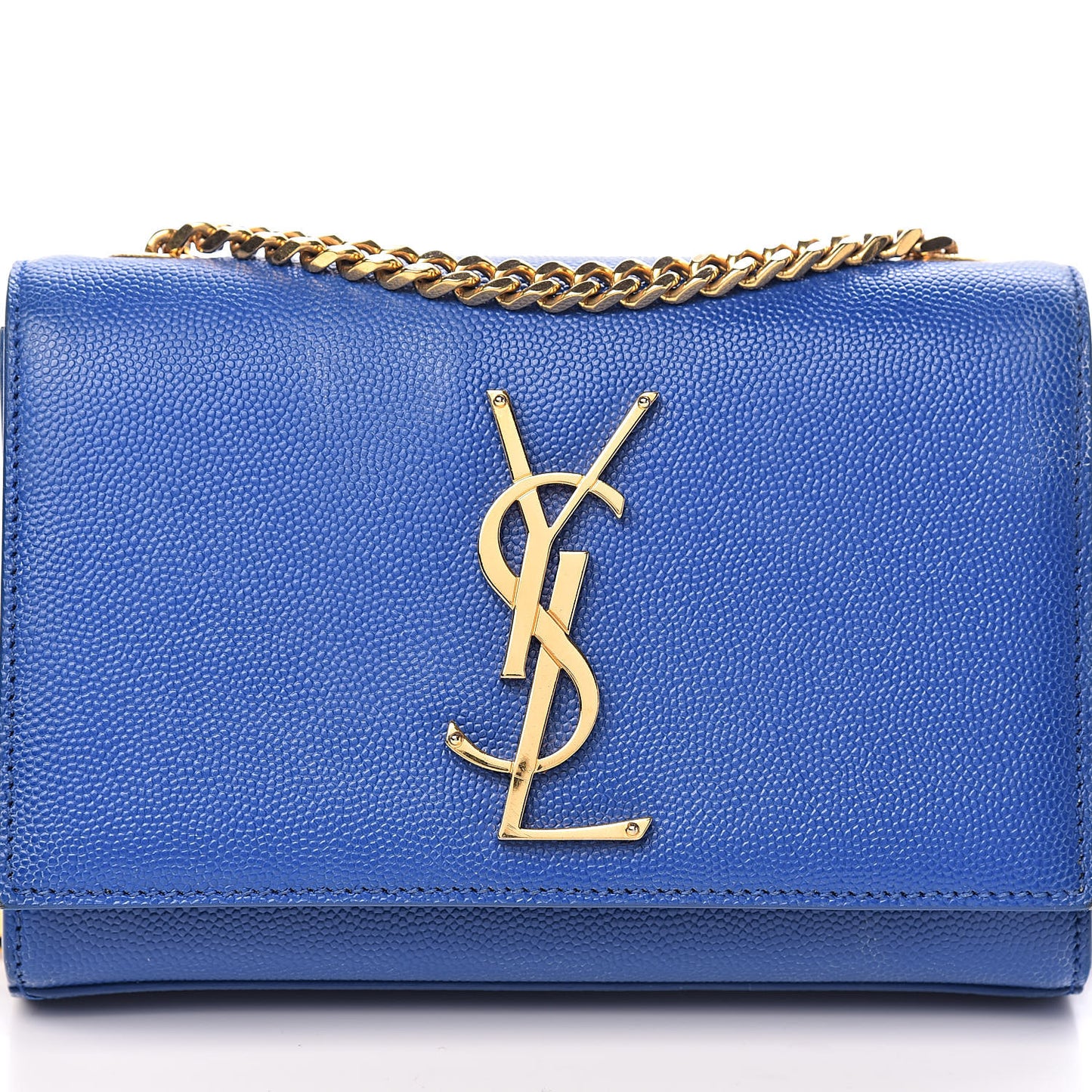 Grain De Poudre Small Classic Monogram Kate Satchel Royal Blue