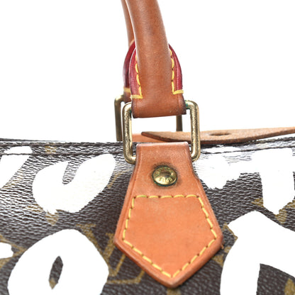 Louis Vuitton Monogram Graffiti Speedy 30 Silver 15 of 21