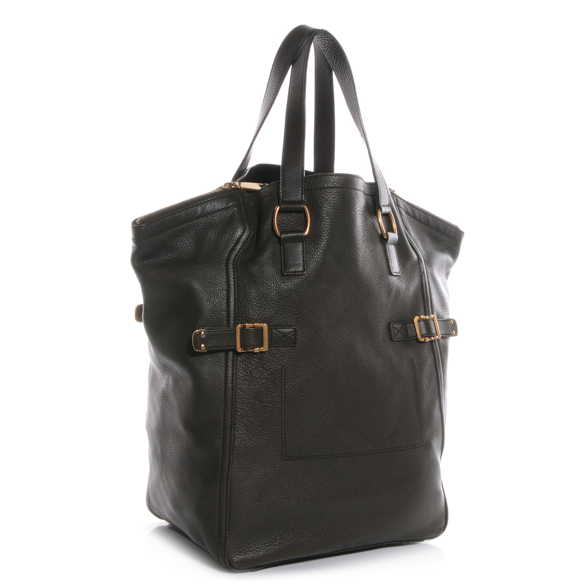 Saint Laurent Large Downtown Tote Olive 3 of 10