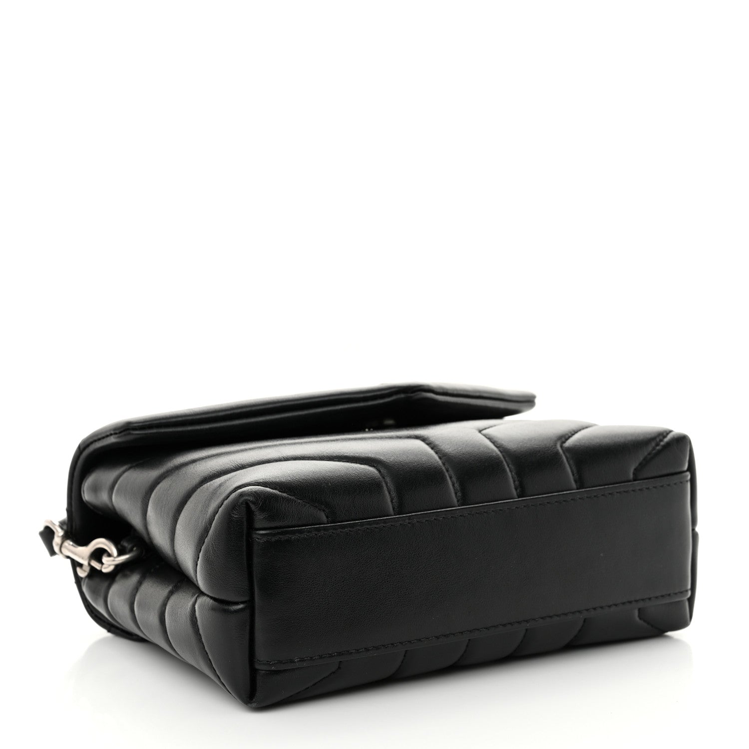 Saint Laurent Calfskin Y Quilted Monogram Toy Loulou Crossbody Bag Black 4 of 11