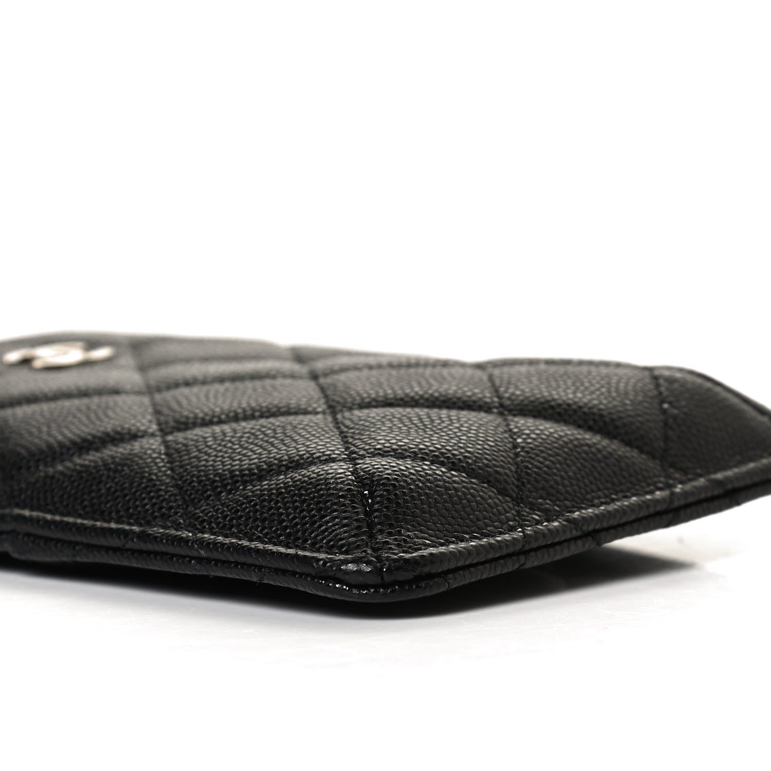 Chanel Caviar Quilted Classic Flat Wallet Pouch Black 8 of 12