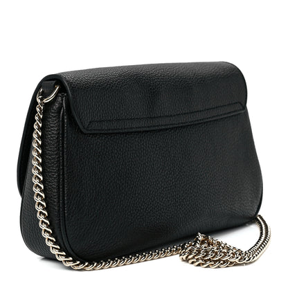 Gucci Pebbled Calfskin Medium Soho Flap Crossbody Black 3 of 12