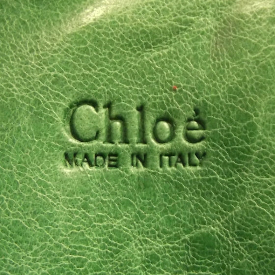Chloe Leather Heloise Satchel Jewel Green 7 of 12