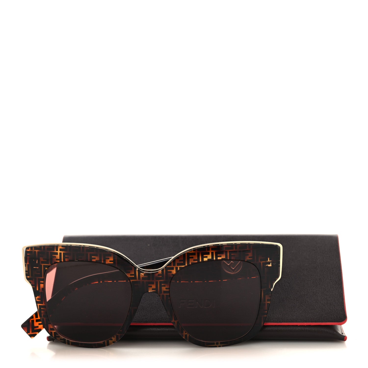 Fendi Acetate F is Fendi FF Cat Eye Sunglasses FF 0359/GS Havana