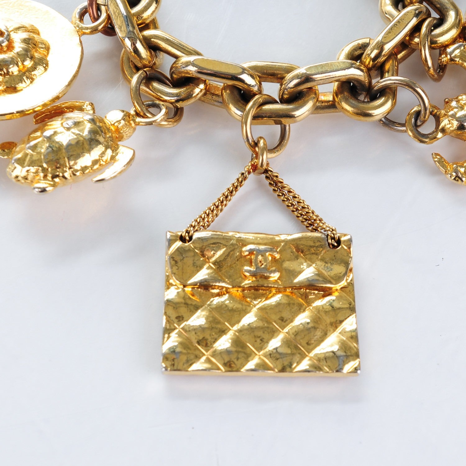 Chanel Precious Symbols Charm Bracelet Gold 4 of 5