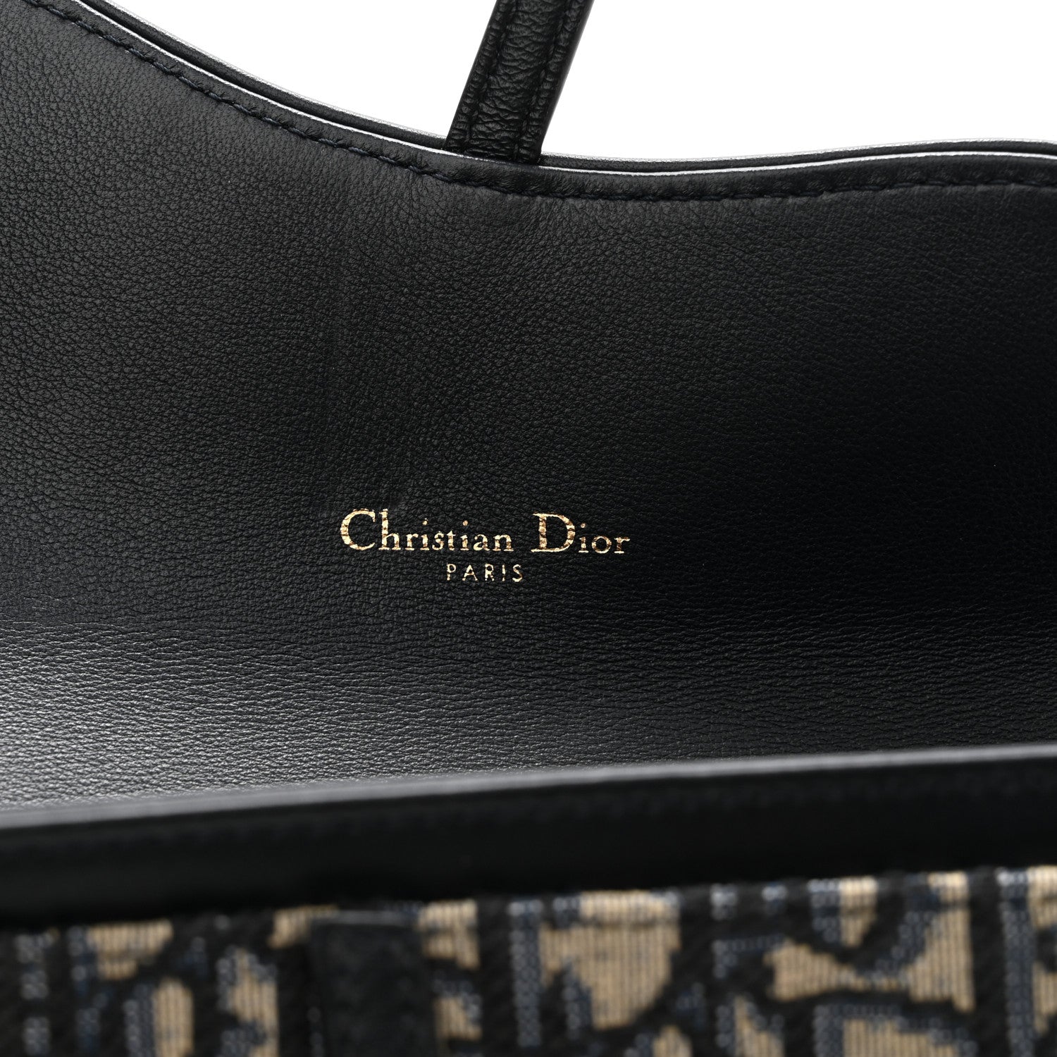 Christian Dior Oblique Saddle Chain Long Wallet Blue 7 of 12
