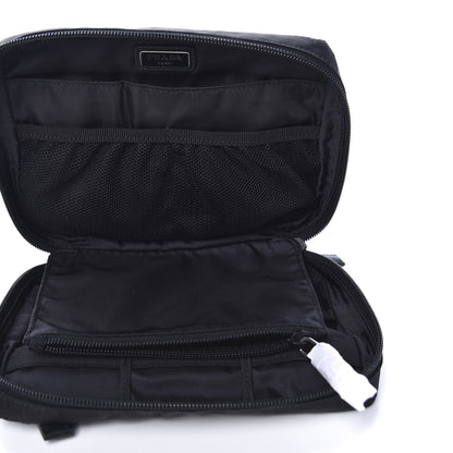 Prada Tessuto Nylon Saffiano Necessaaire Pouch Black 7 of 11