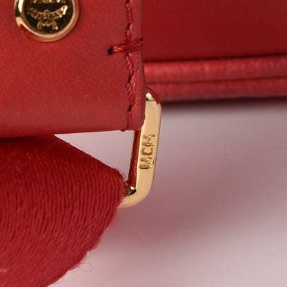 MCM Visetos Medium Sprinkle Stud Stark Backpack Red 10 of 11