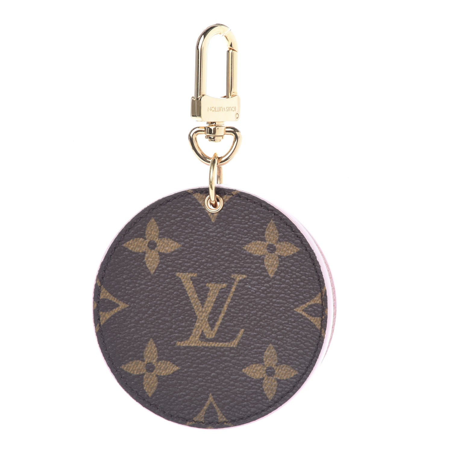 Louis Vuitton Monogram LV Mirror Bag Charm Key Holder Rose Ballerine 1 of 4