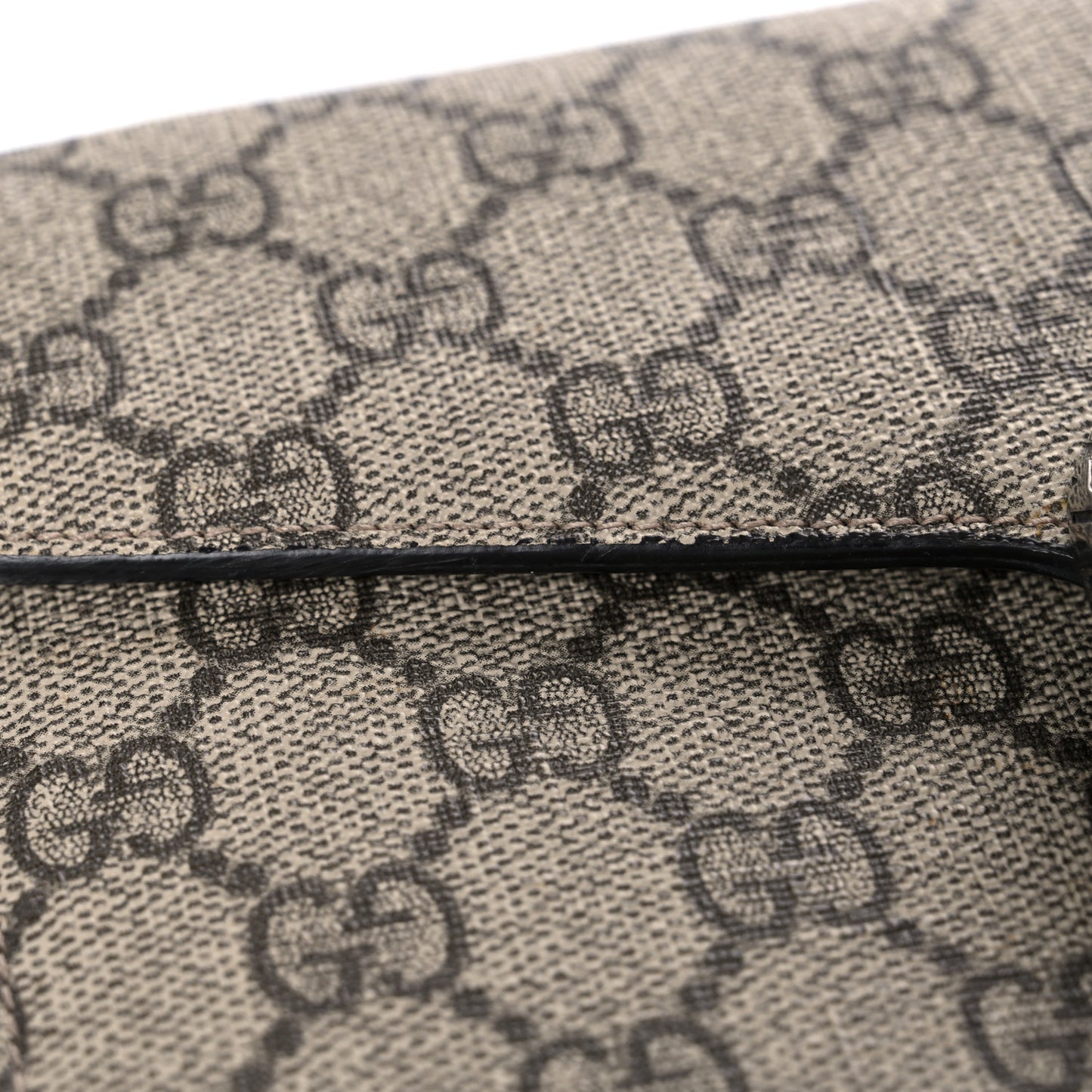 GG Supreme Monogram Mini Dionysus Chain Wallet Beige Taupe
