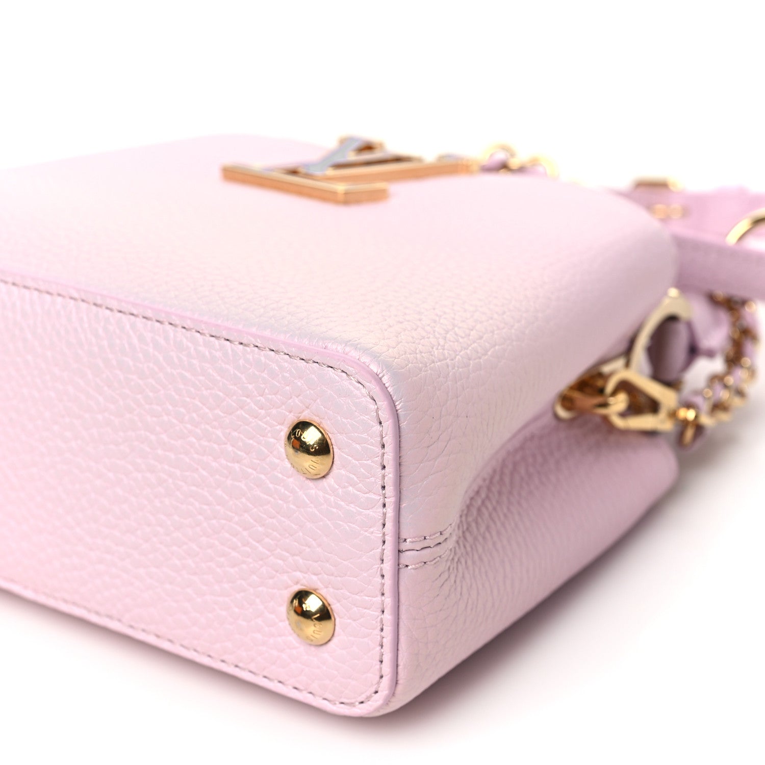 Louis Vuitton Taurillon LV Ski Capucines Mini Pearly Lilac 9 of 10