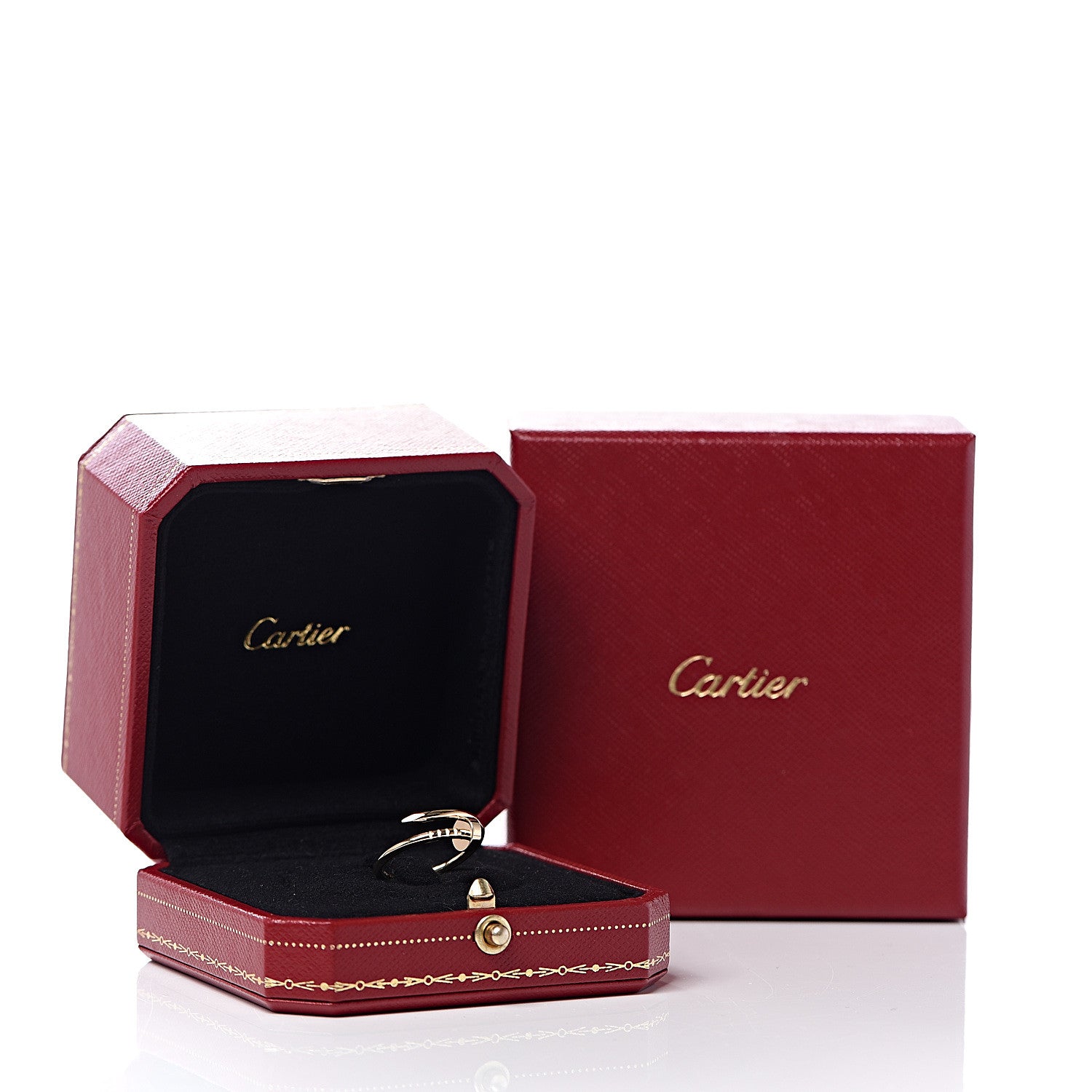 Cartier 18K Yellow Gold Small Juste Un Clou Ring 51 5.75 6 of 7