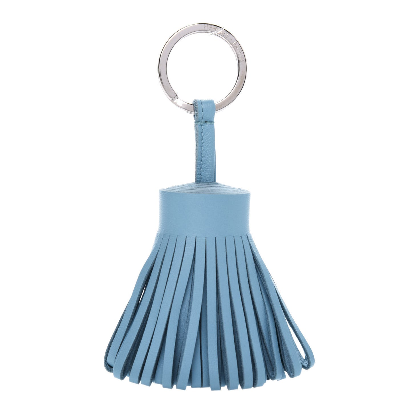 Lambskin Carmen Tassel Key Holder Celeste