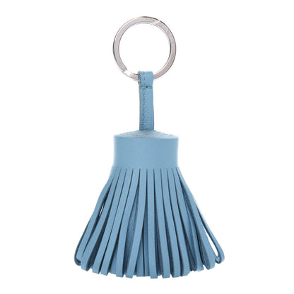 Hermes Lambskin Carmen Tassel Key Holder Celeste 1 of 4