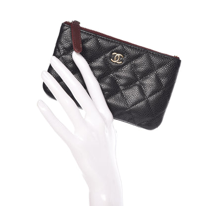 Chanel Caviar Quilted Small Cosmetic Case Black 2 of 9