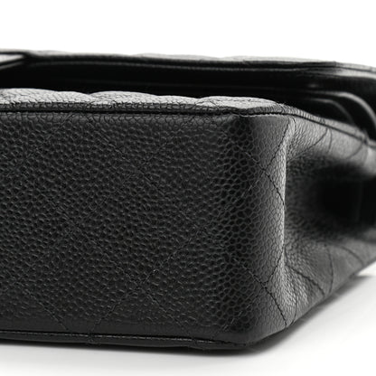 Chanel Caviar Quilted Medium Double Flap Black 10 of 11