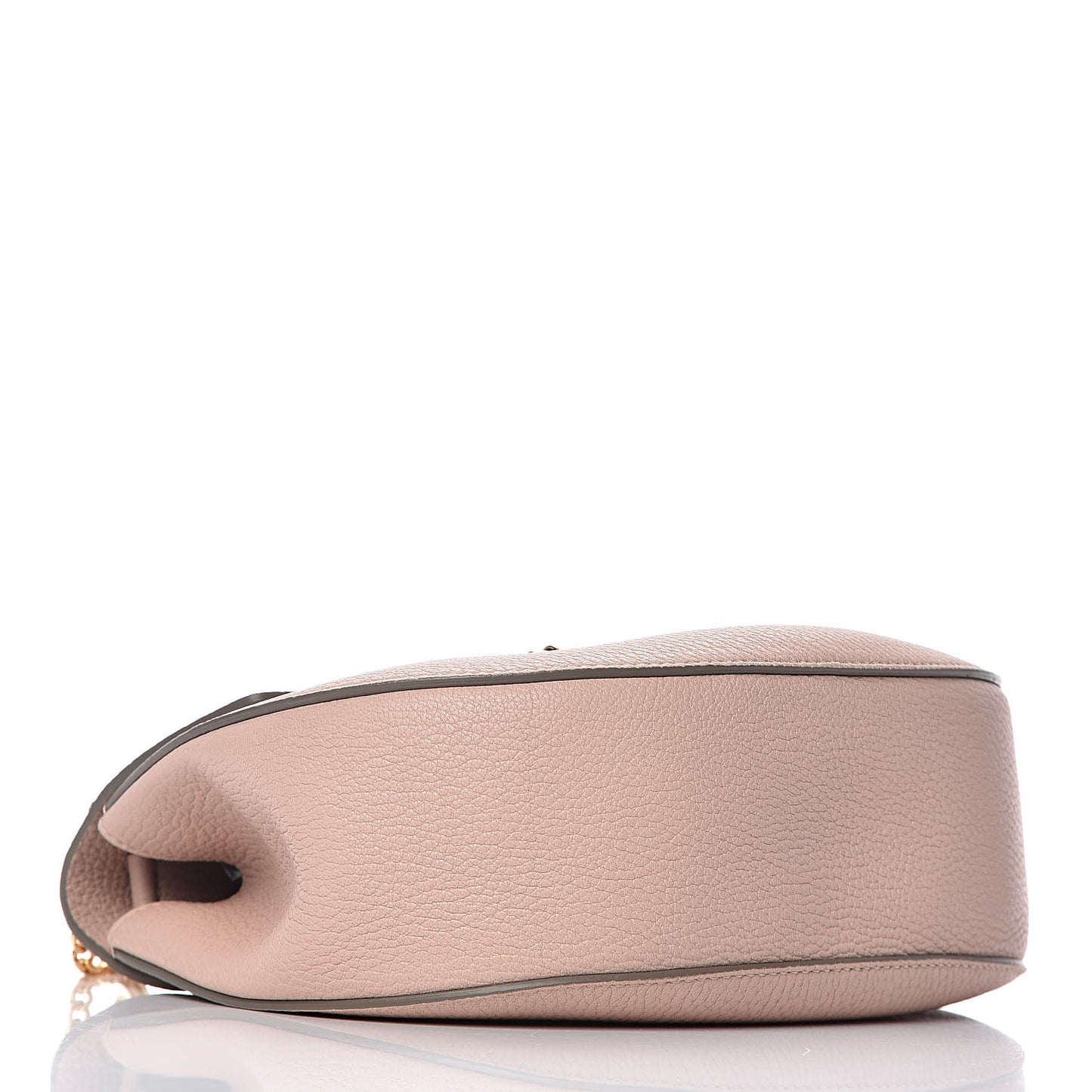 Grained Lambskin Drew Shoulder Bag Cement Pink